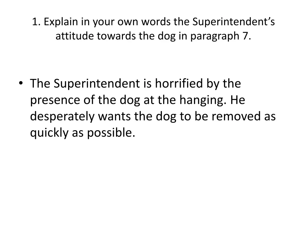 1 explain in your own words the superintendent