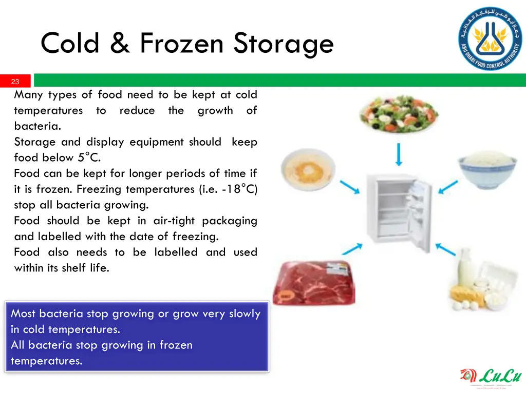 cold frozen storage