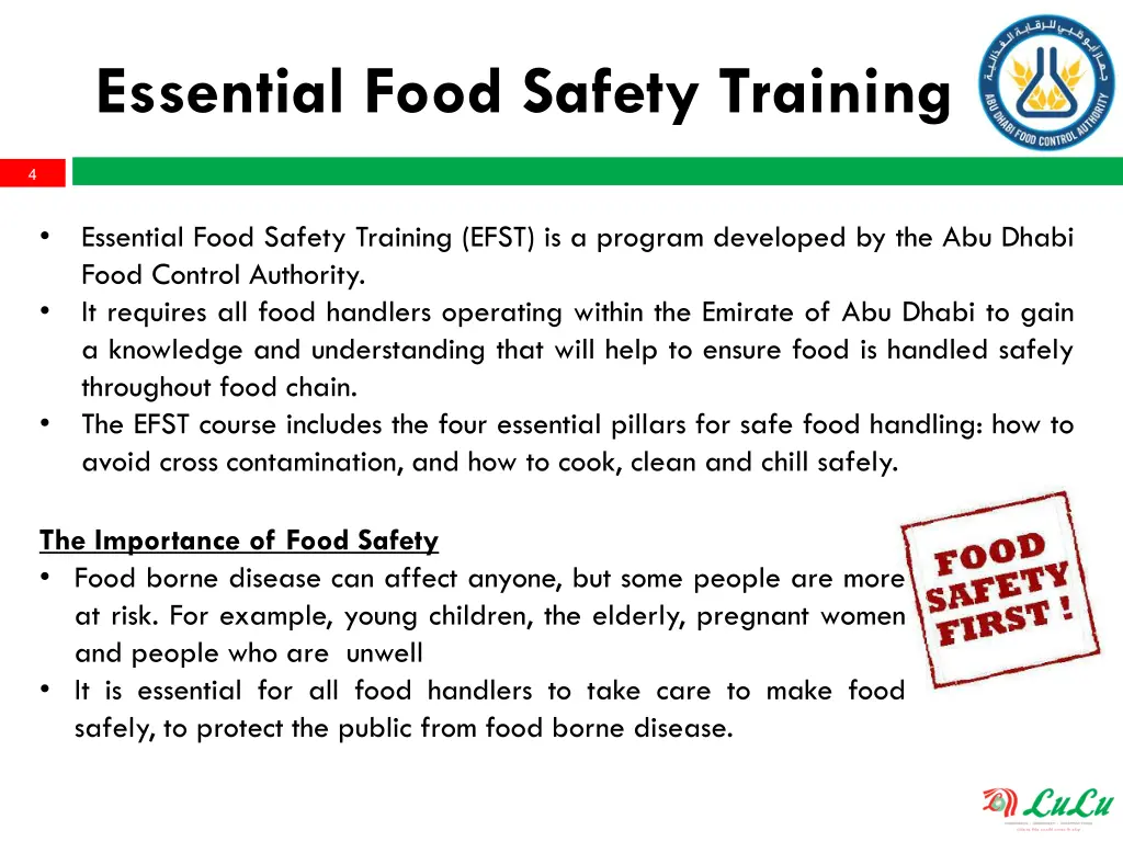essential food safety training 1