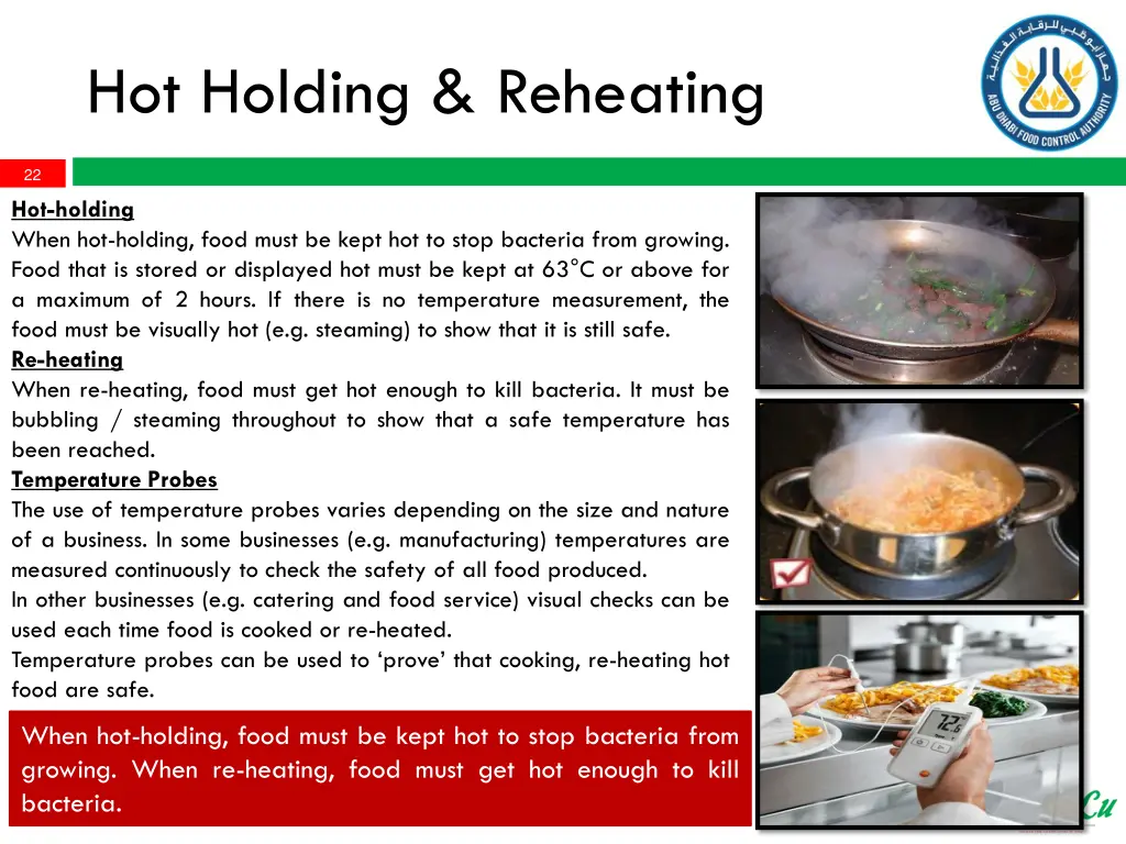 hot holding reheating