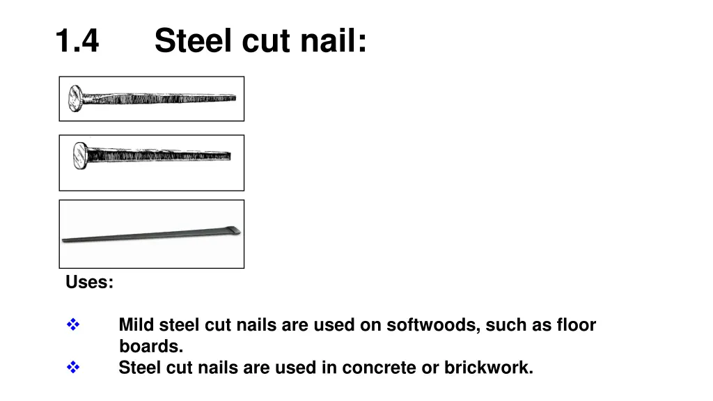 1 4 steel cut nail