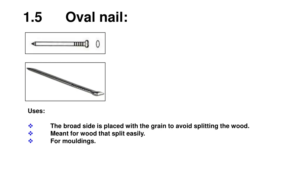 1 5 oval nail