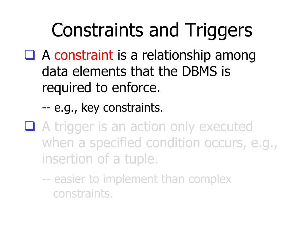 constraints and triggers a constraint 1