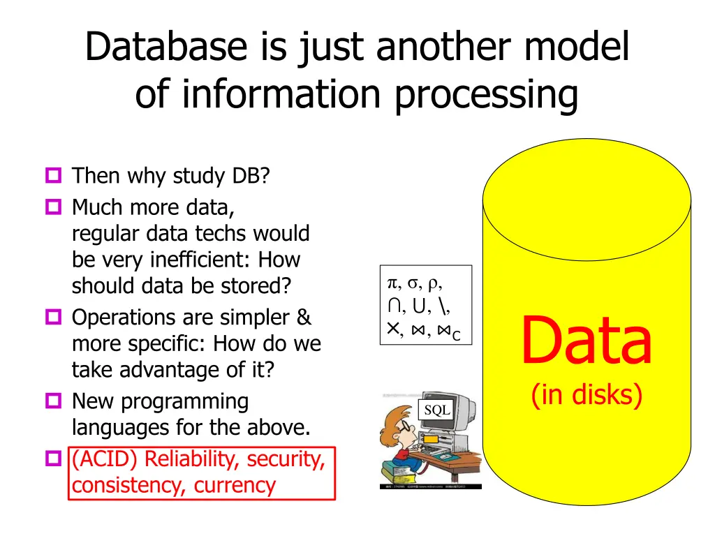 database is just another model of information