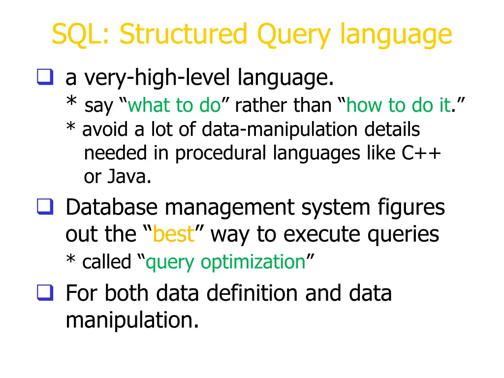 sql structured query language