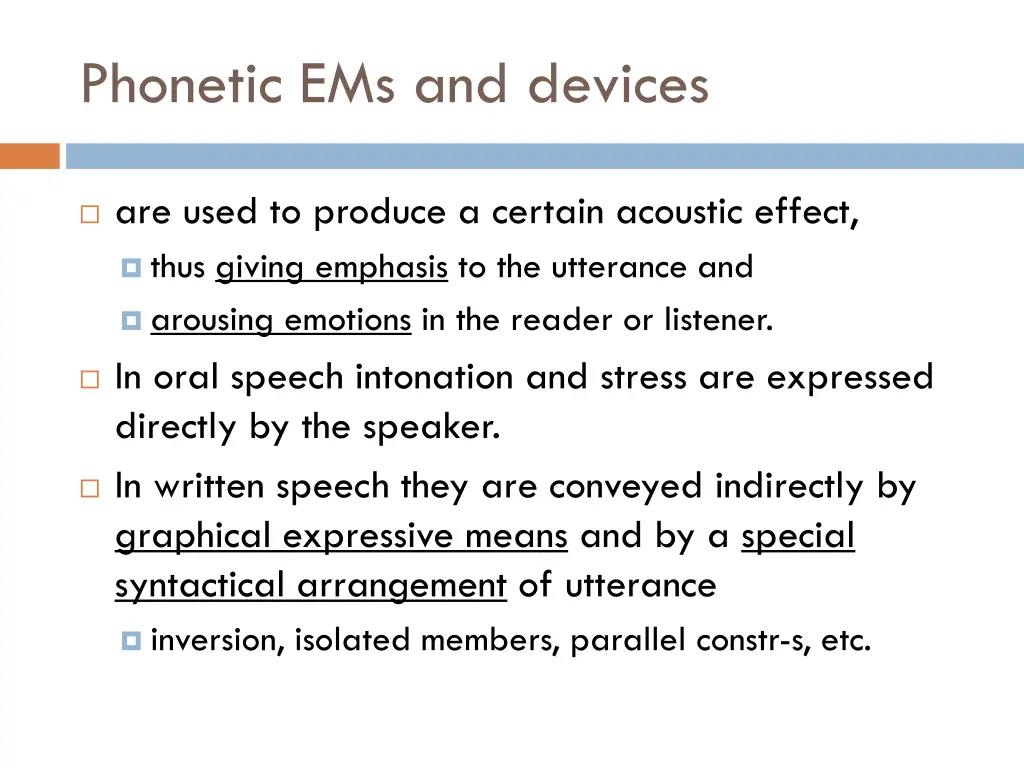 phonetic ems and devices