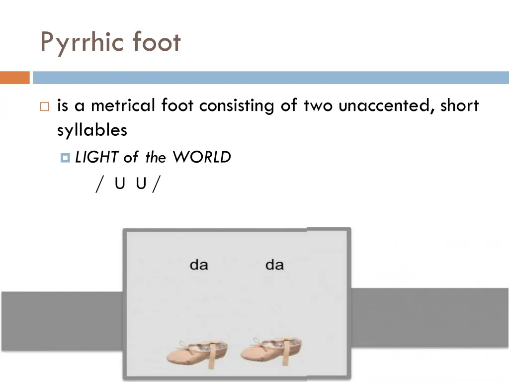 pyrrhic foot