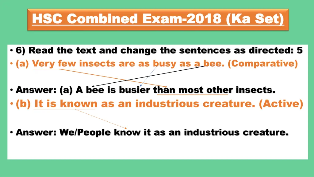 hsc combined exam hsc combined exam 2018 ka set