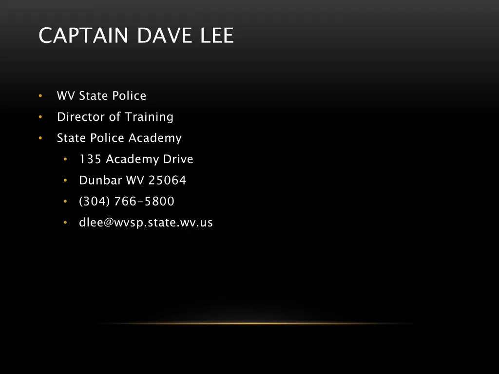 captain dave lee