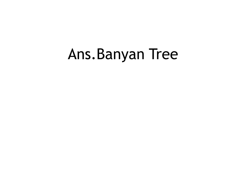 ans banyan tree