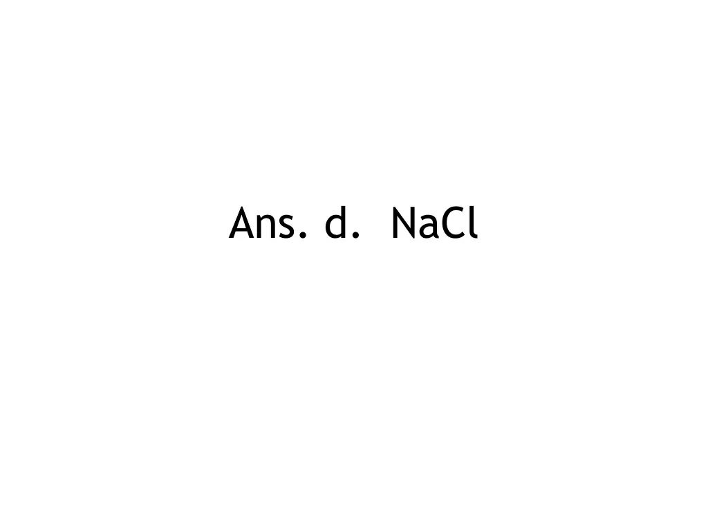 ans d nacl