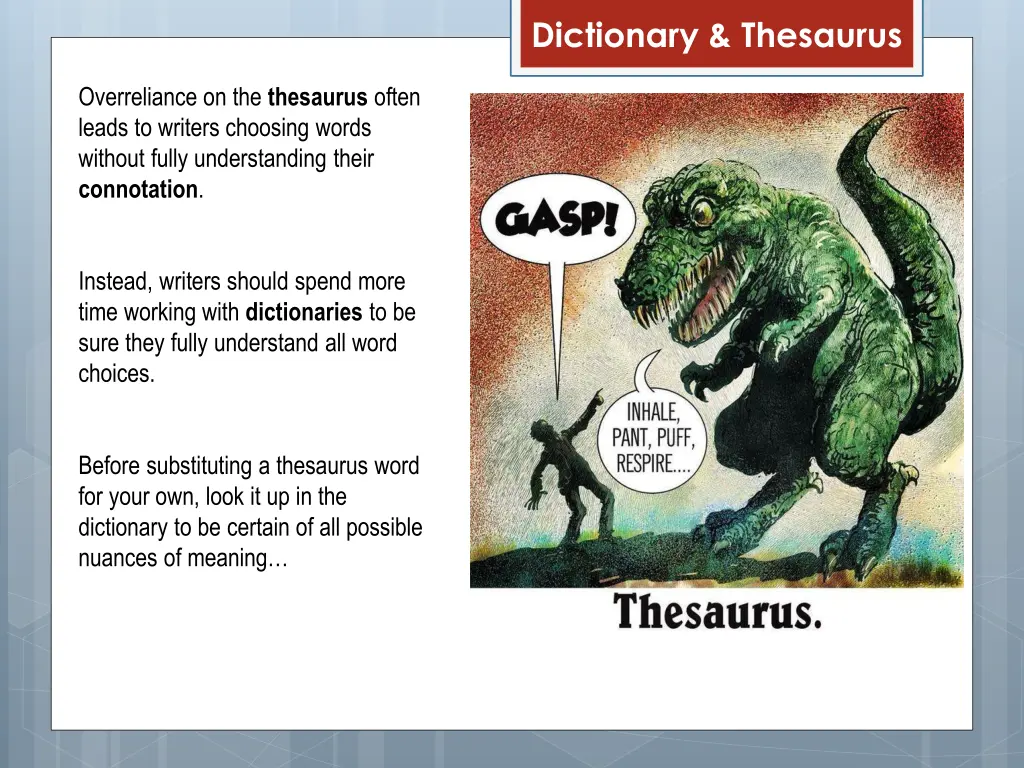 dictionary thesaurus