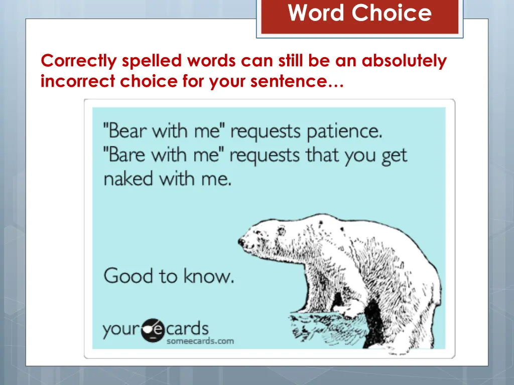 word choice