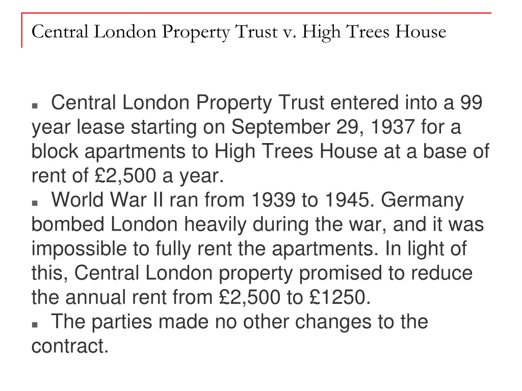 central london property trust v high trees house