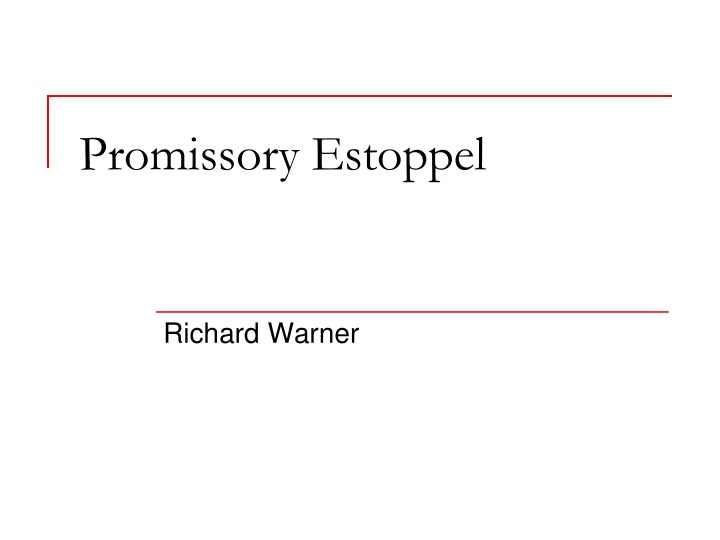 promissory estoppel