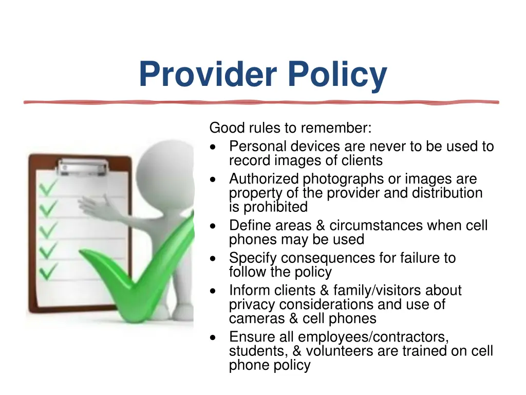 provider policy