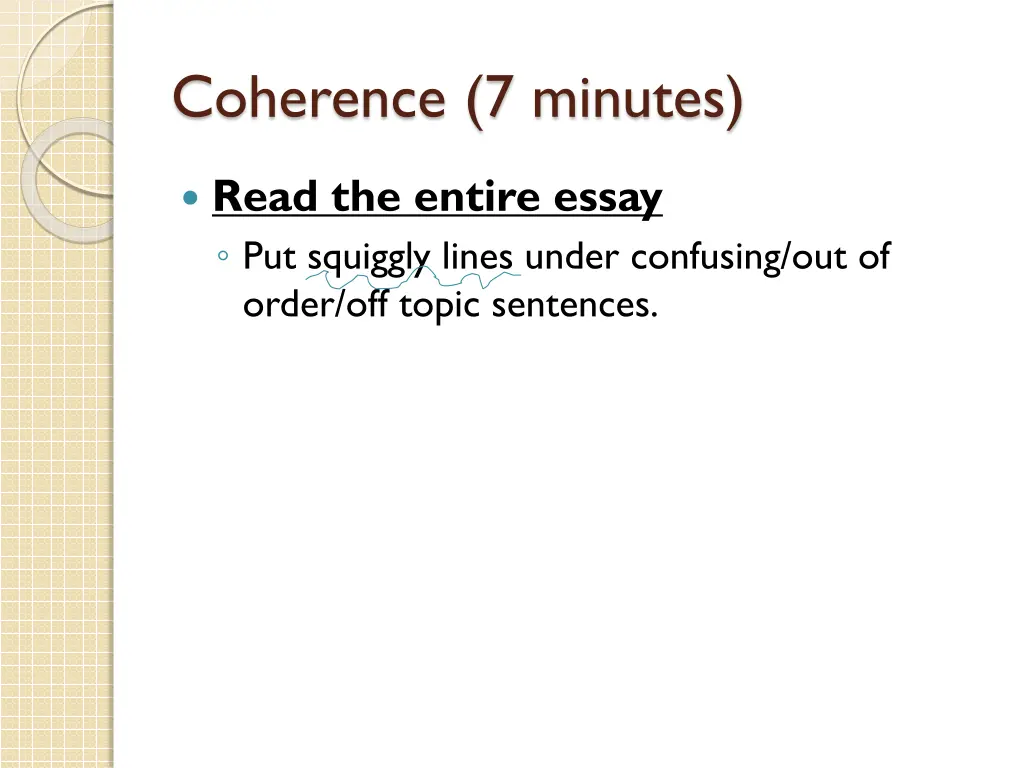 coherence 7 minutes