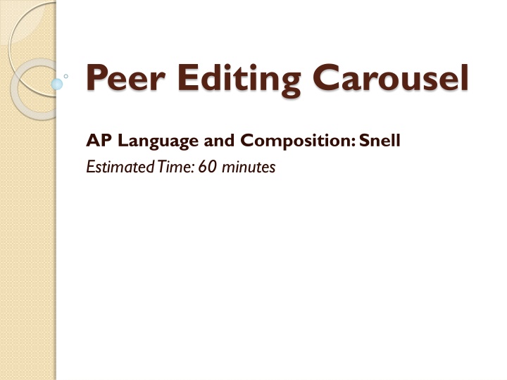 peer editing carousel