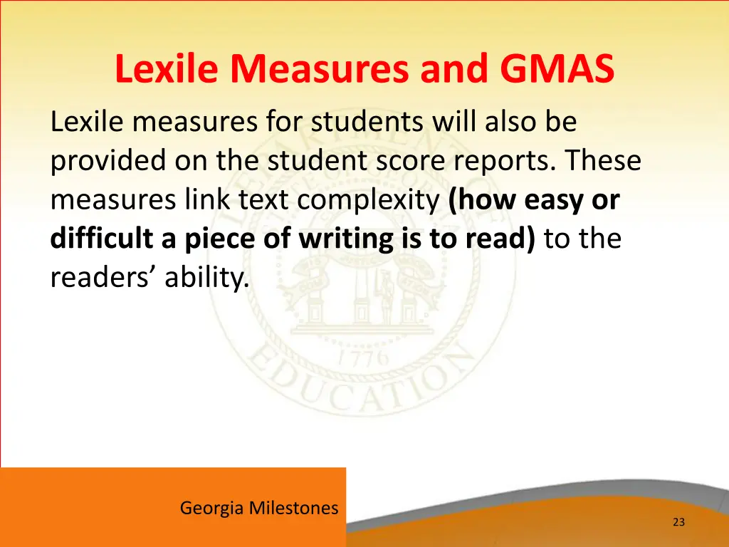 lexile measures and gmas lexile measures