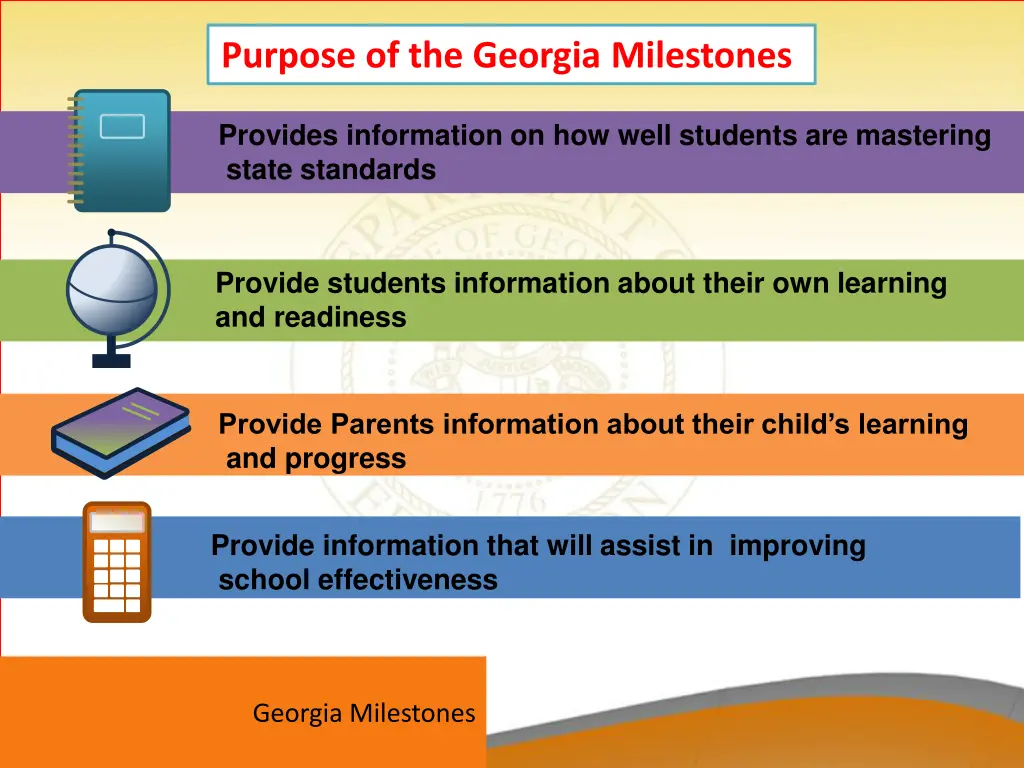 purpose of the georgia milestones