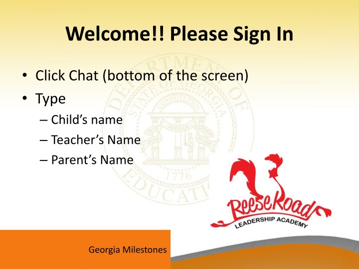 welcome please sign in