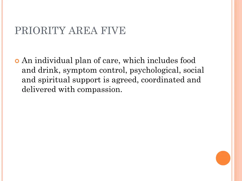 priority area five