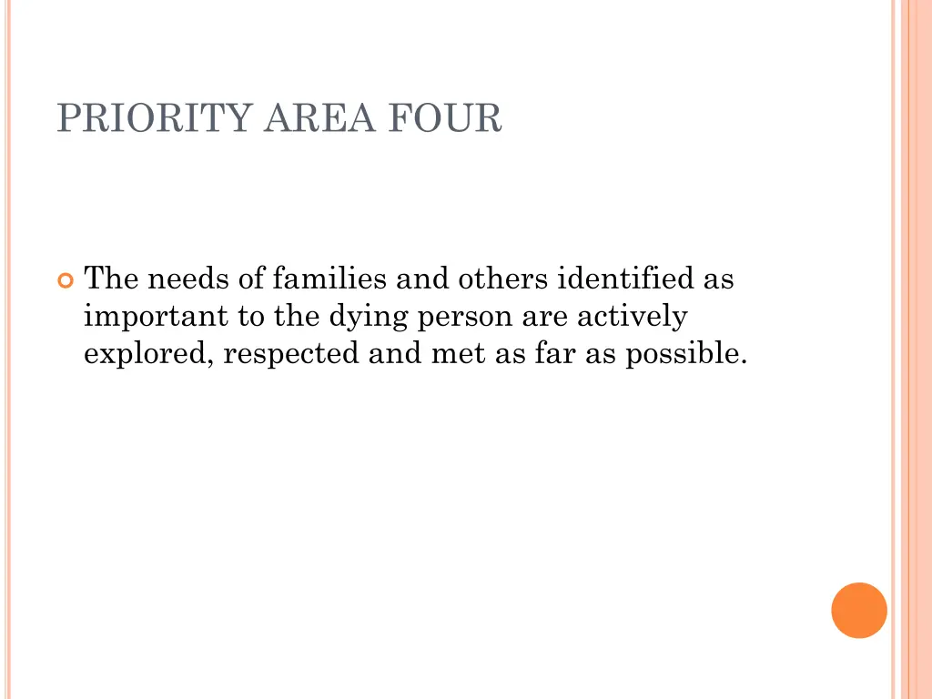 priority area four