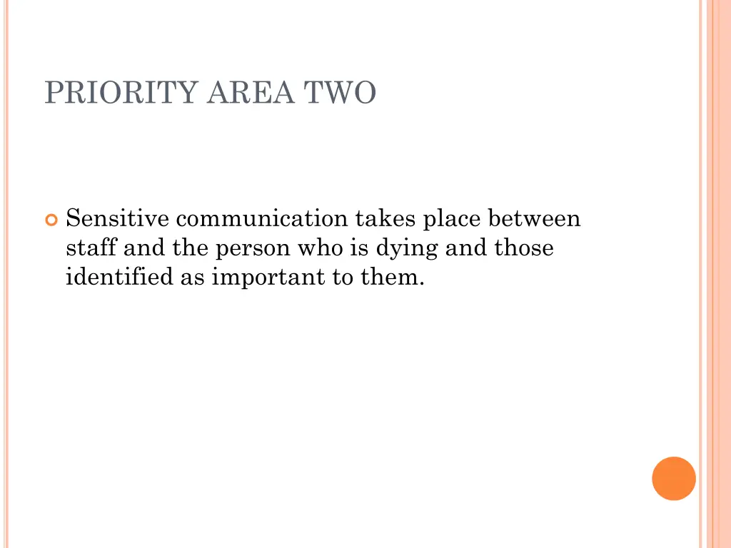 priority area two