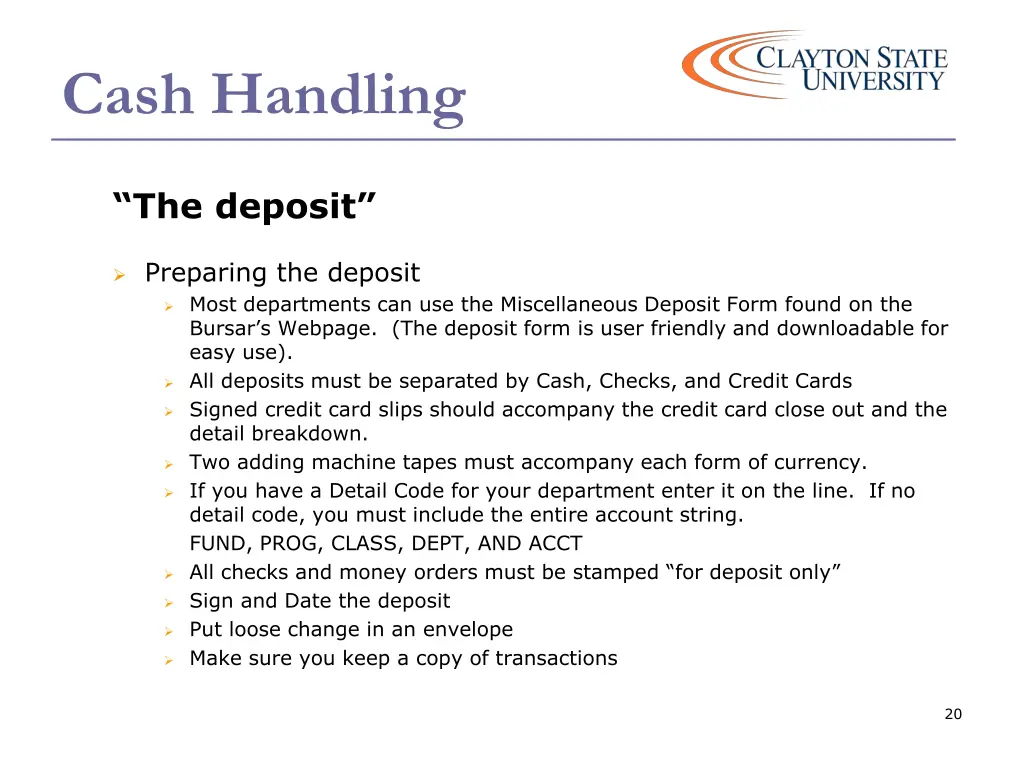 cash handling 18