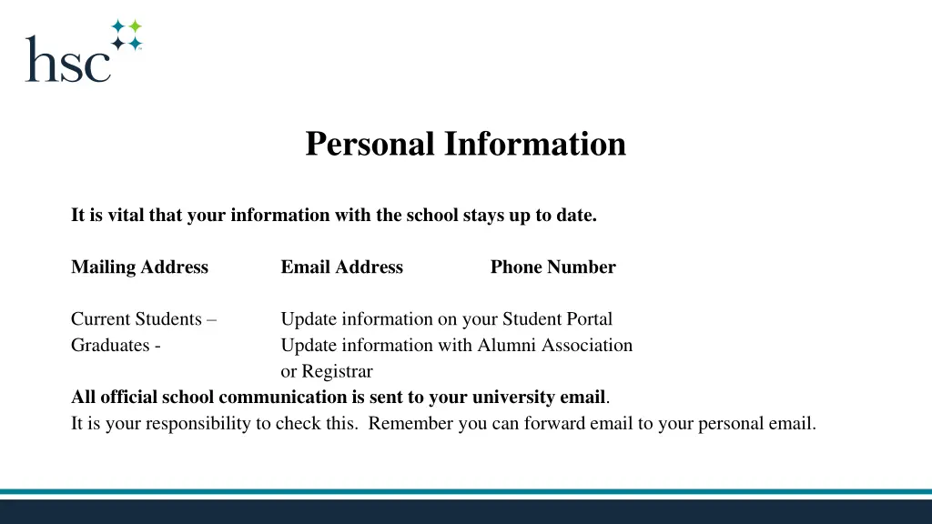 personal information