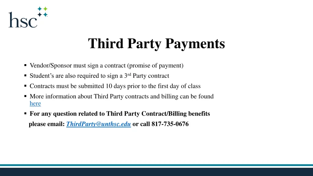 third party payments