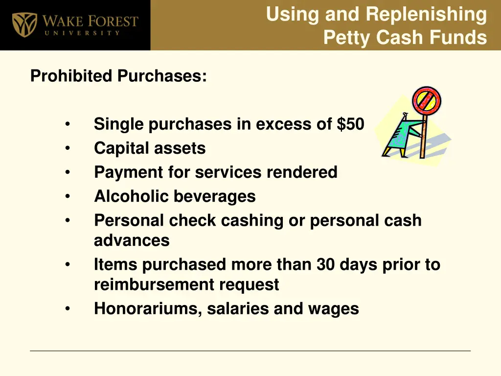 using and replenishing petty cash funds 3