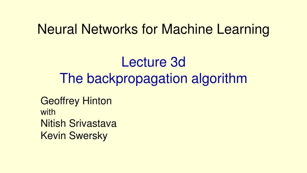 neural networks for machine learning 3