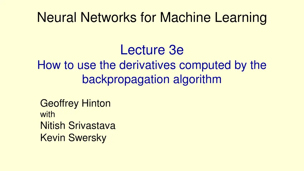 neural networks for machine learning 4