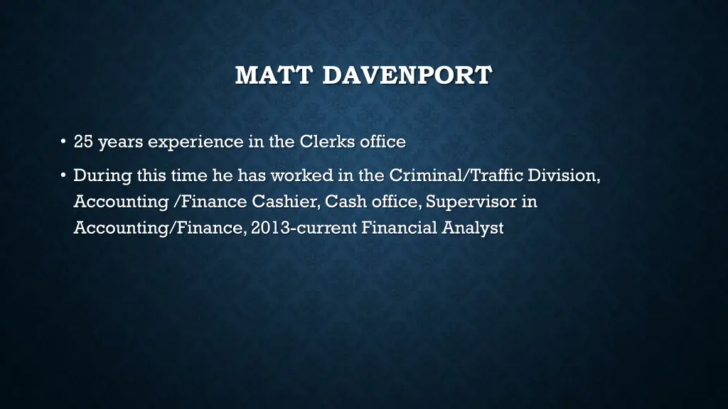 matt davenport