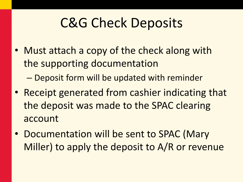 c g check deposits 1