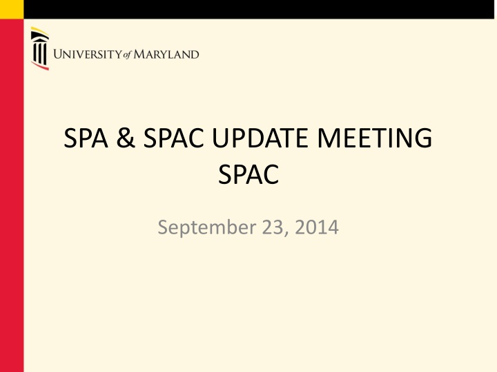 spa spac update meeting spac