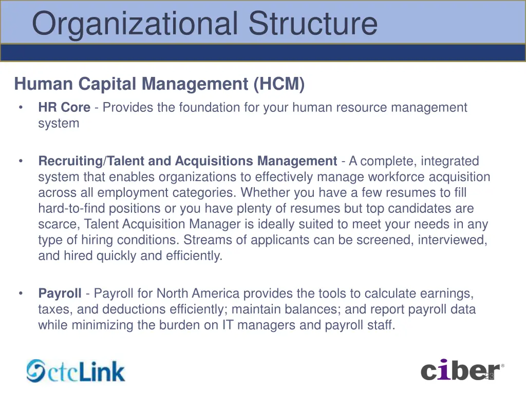 organizational structure