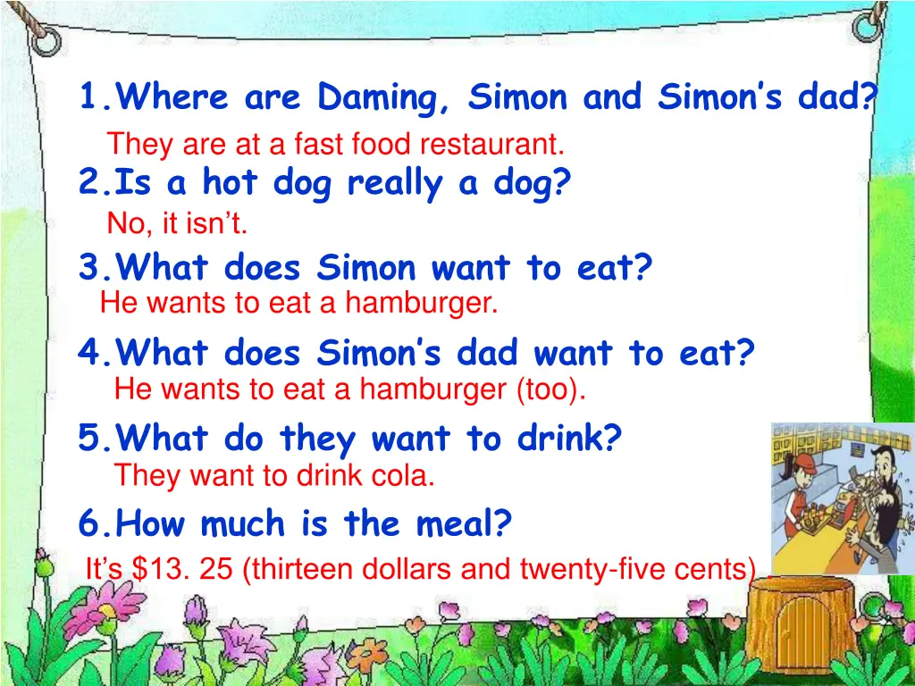 1 where are daming simon and simon s dad they