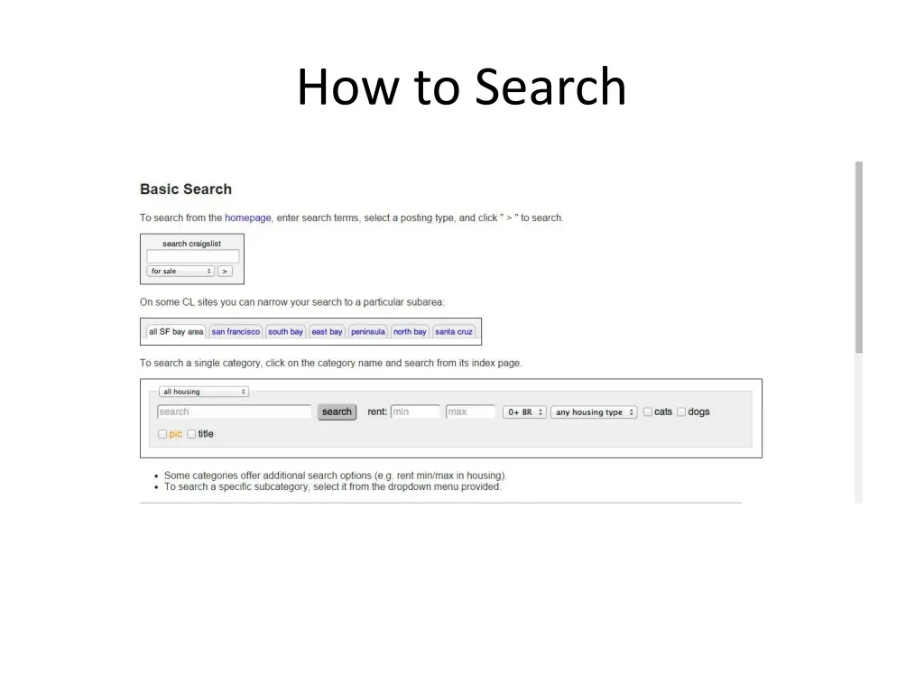 how to search