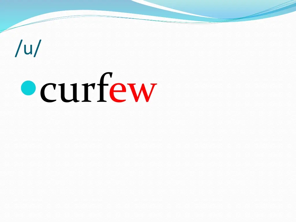 u curfew