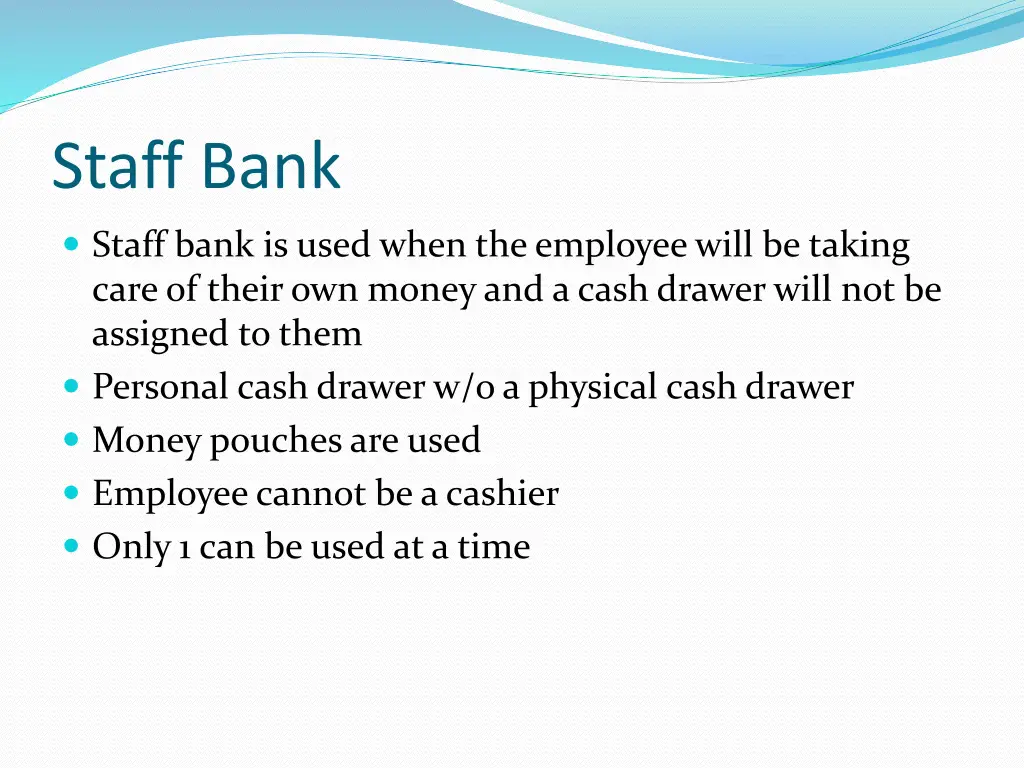 staff bank