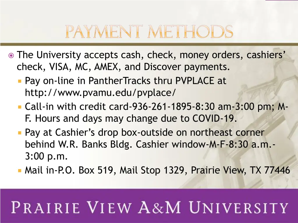 payment methods payment methods