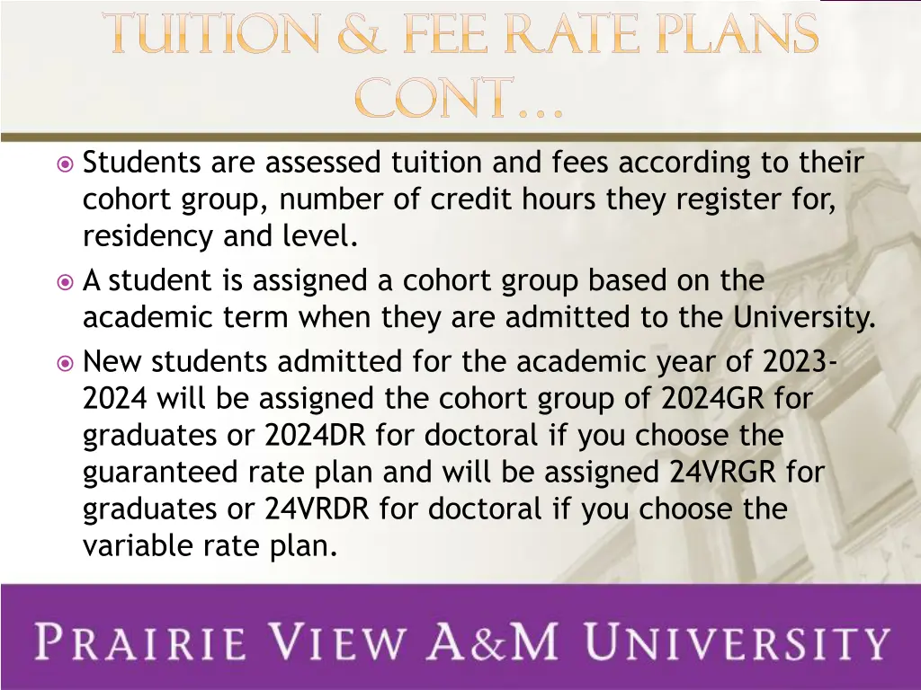 tuition fee rate plans tuition fee rate plans 1