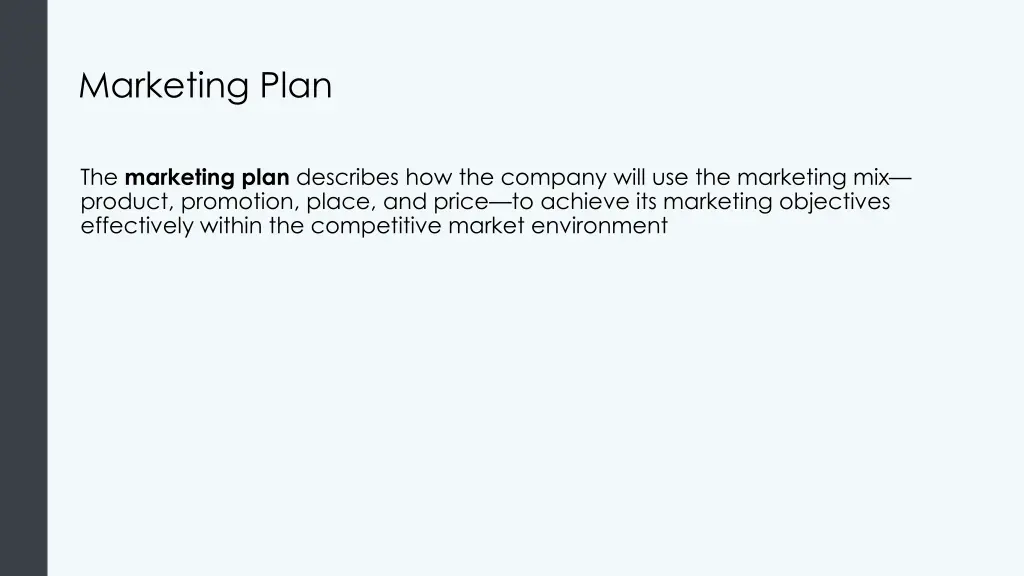 marketing plan