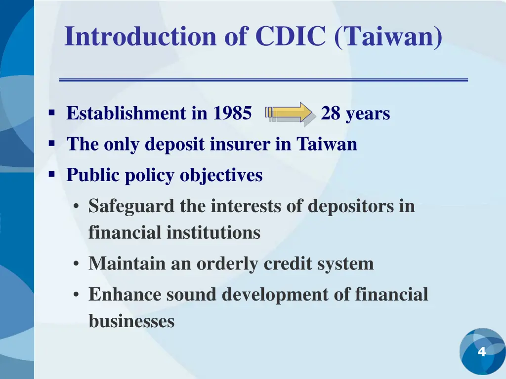 introduction of cdic taiwan