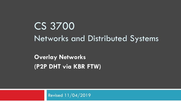 cs 3700 networks and distributed systems