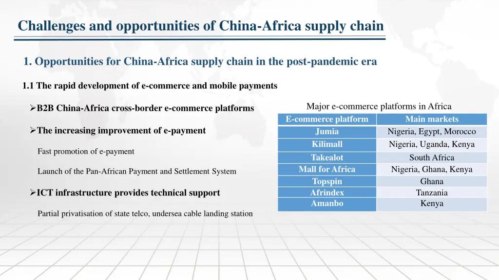 challenges and opportunities of china africa