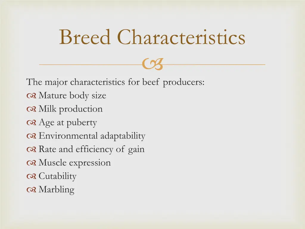 breed characteristics