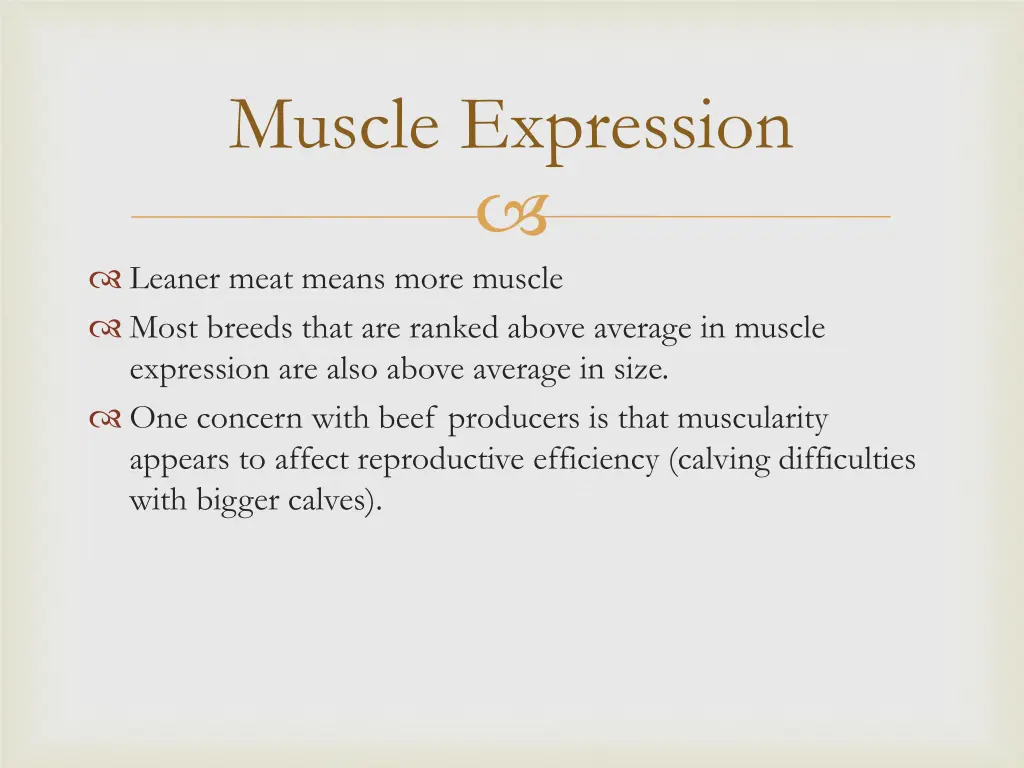 muscle expression